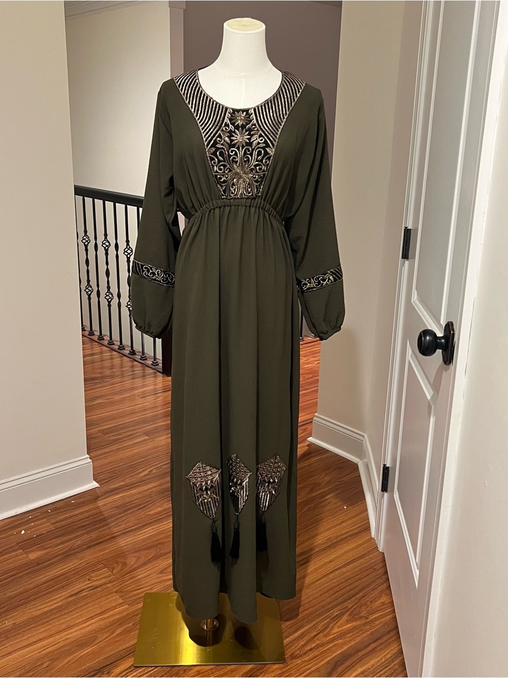 Dark Green Abaya Dress